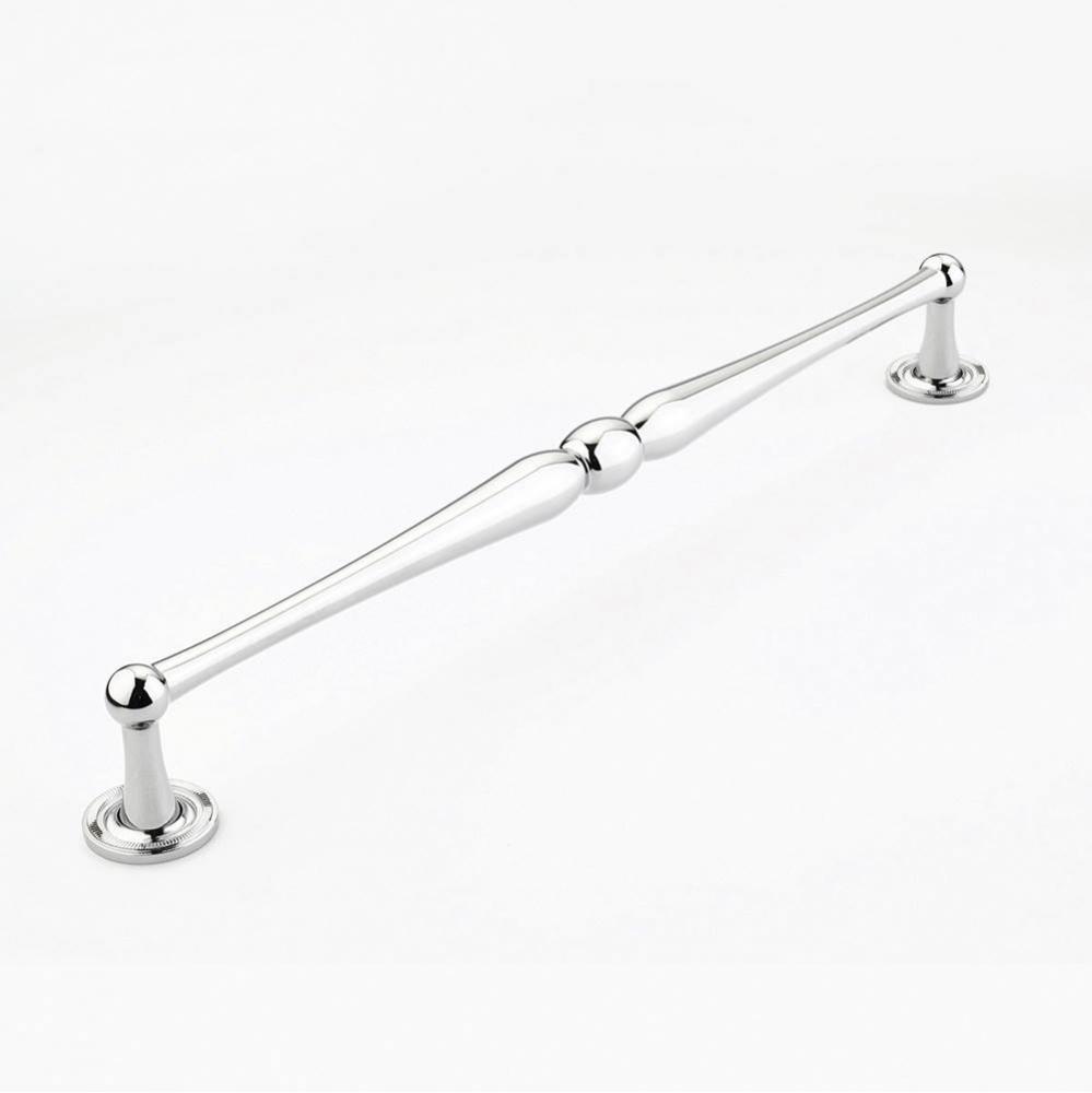 Pull, Knurled Footplate, Polished Chrome, 15'' cc