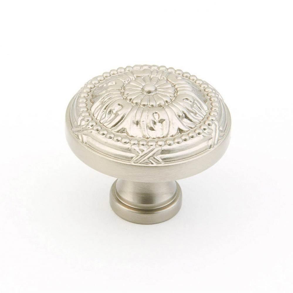 Knob, Satin Nickel, 1-1/2'' dia