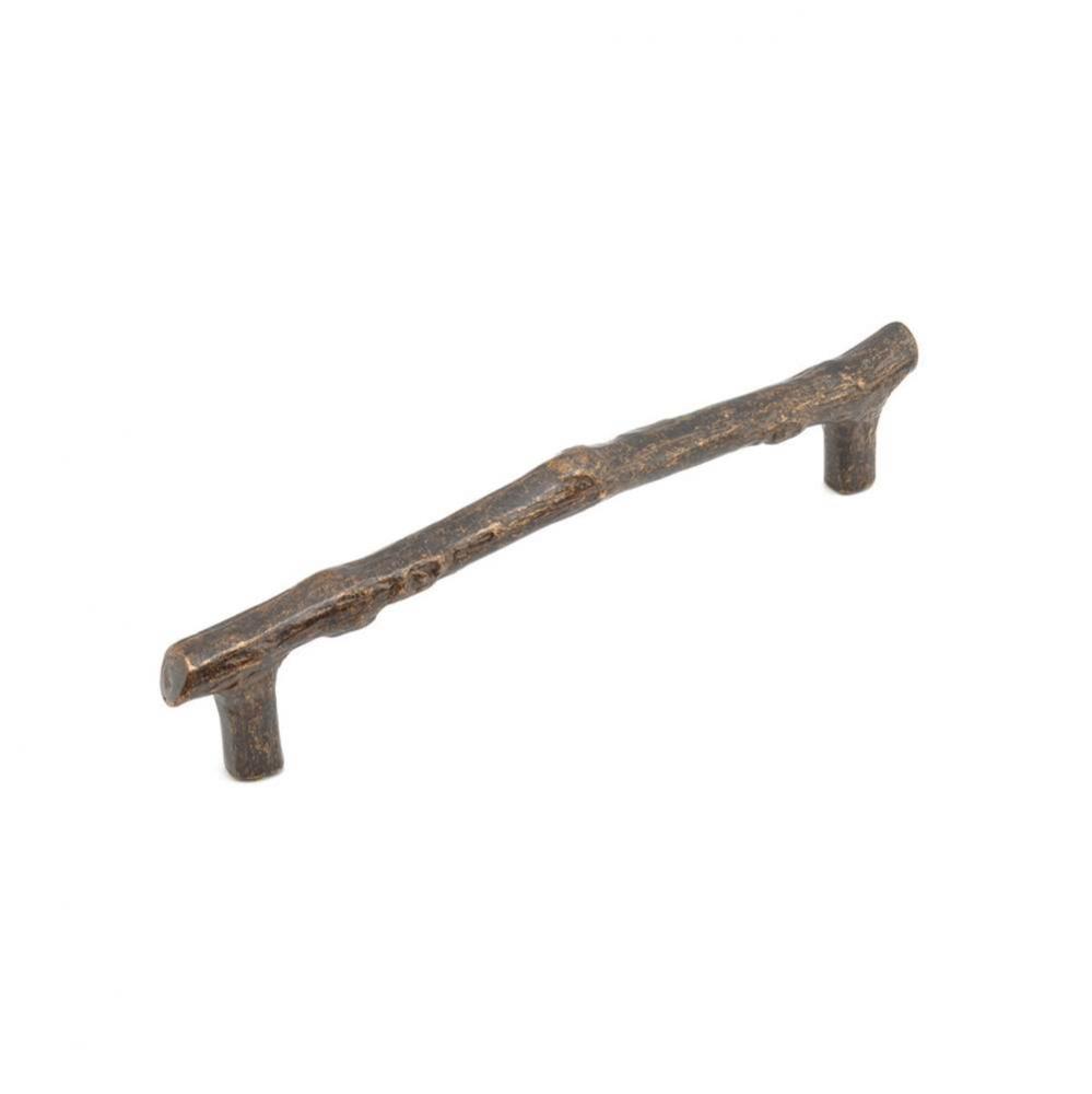 Pull, Twig, Antique Bronze, 6'' cc