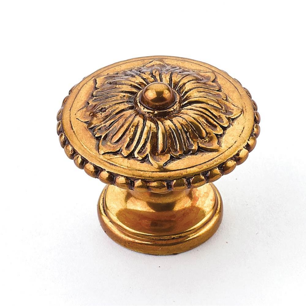 Knob, Paris Brass, 1-1/4'' dia