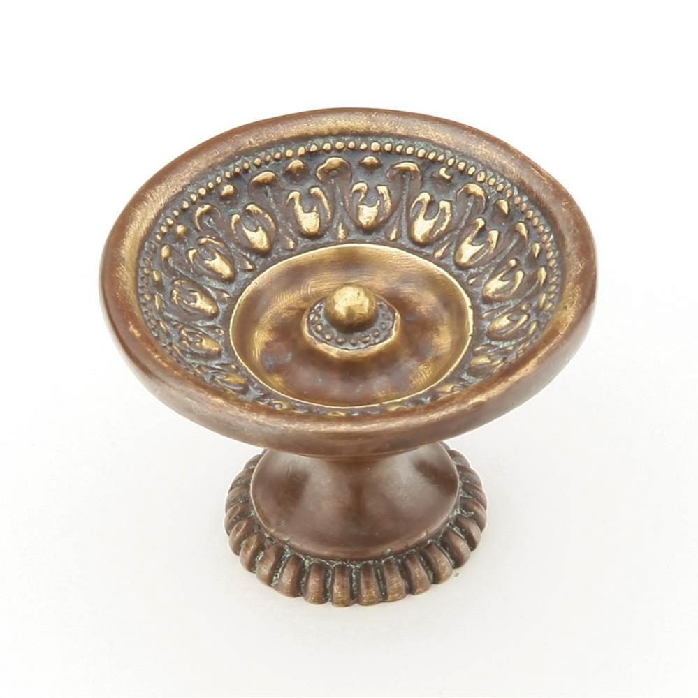 Knob, Monticello Brass, 1-9/16'' dia