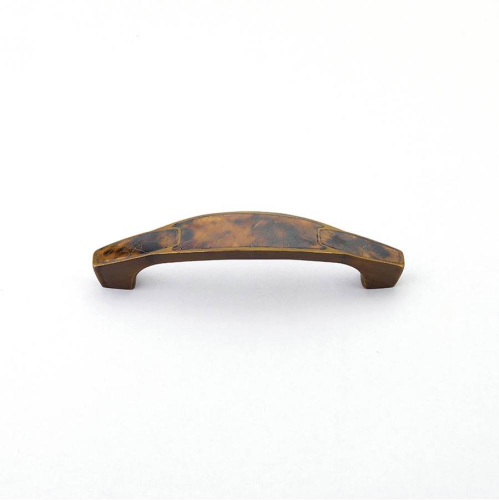 Tiger Penshell,Estate Dover Pull With Tiger Penshell Inlay,4'' Cc