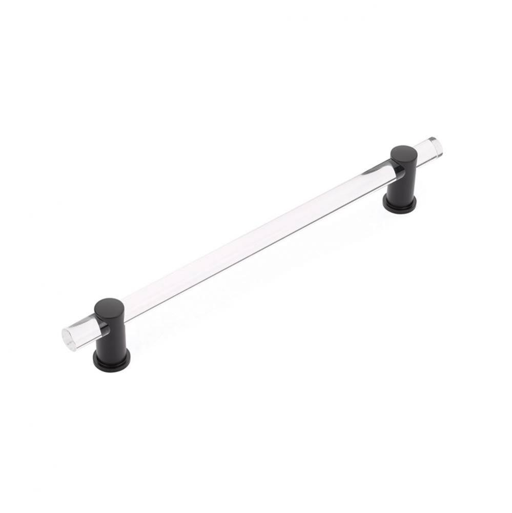 Appliance Pull clear acrylic, Matte Black, 12'' cc