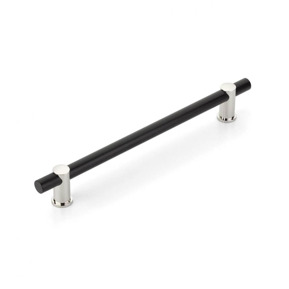 Fonce,Appliance Pull,12'' Cc,With Matte Black Bar And Polished Nickel Stems,,