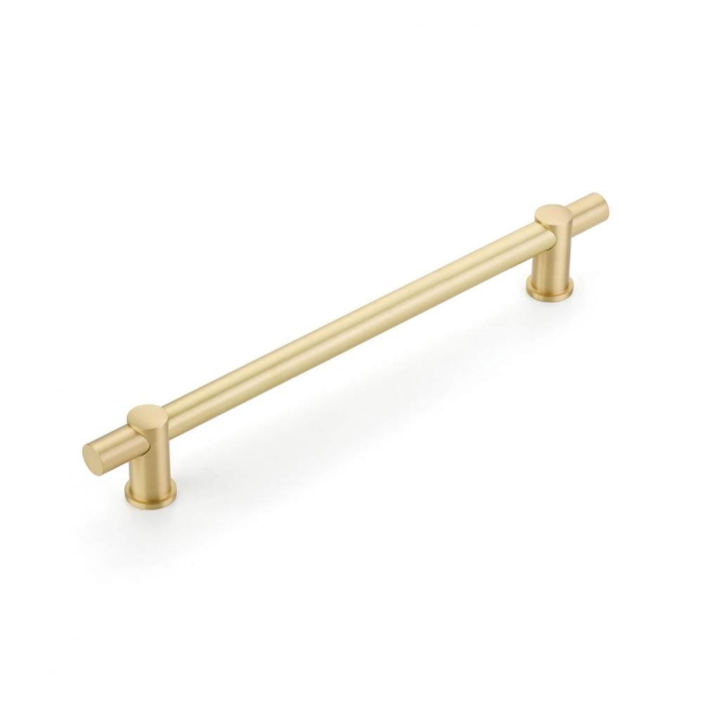 Concealed Surface, Appliance Pull, NON-Adjustable, Satin Brass, 12'' cc