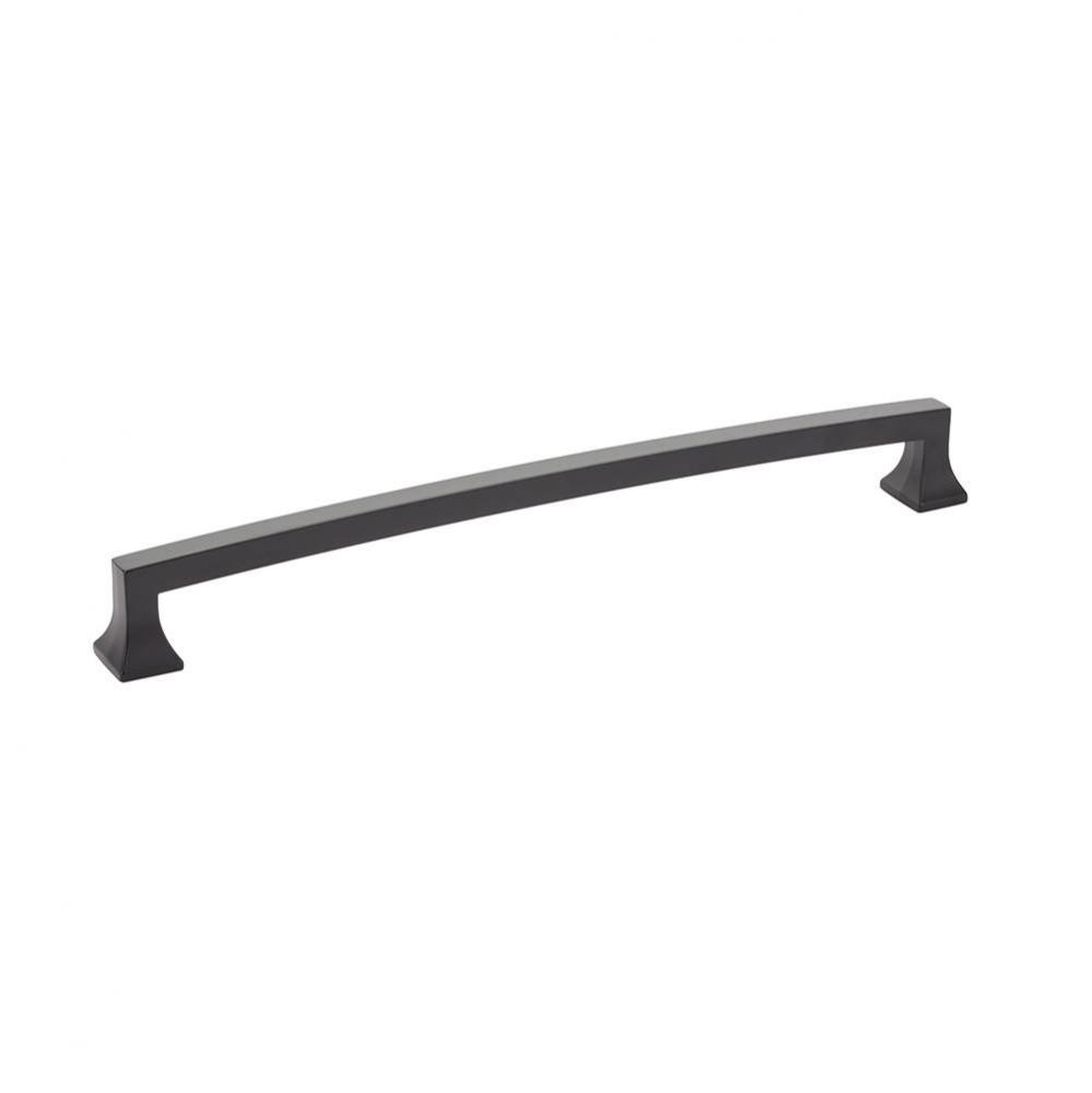 Concealed Surface, Appliance Pull, Arched, Matte Black, 15'' cc