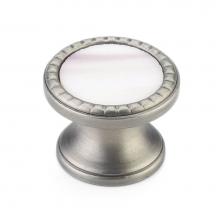 Schaub and Company 20-AN-CH - Knob, Round, Antique Nickel, Champagne Glass, 1-1/4'' dia