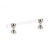 Schaub and Company 414-PN - Pull, Adjustable Clear Acrylic, Polished Nickel, 4'' cc