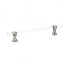 Schaub and Company 416-15 - Pull, Adjustable Clear Acrylic, Satin Nickel, 6'' cc