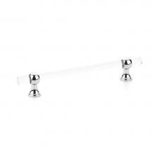 Schaub and Company 416-26 - Pull, Adjustable Clear Acrylic, Polished Chrome, 6'' cc