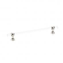 Schaub and Company 418-PN - Pull, Adjustable Clear Acrylic, Polished Nickel, 8'' cc