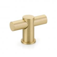 Schaub and Company 421-SB - Fonce T-knob, Satin Brass