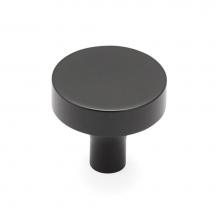 Schaub and Company 470-MB - Round Knob, Matte Black, 1-1/4'' dia