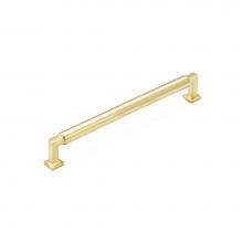 Schaub and Company 478-UNBR - Pull, Unlacquered Brass, 8'' cc