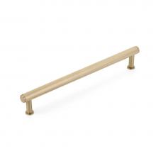 Schaub and Company 5012A-SSB - Pub House, Appliance Pull, Knurled, Signature Satin Brass, 12'' cc