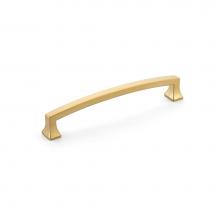 Schaub and Company 541-SSB - Pull, Arched, Signature Satin Brass, 6'' cc