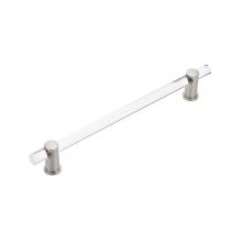 Schaub and Company 402-15 - Appliance Pull clear acrylic, Satin Nickel. 12'' cc