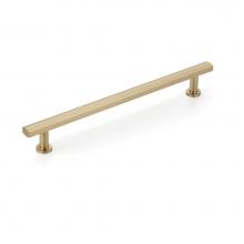 Schaub and Company BTB557-SSB - Back to Back, Appliance Pull, Signature Satin Brass, 12'' cc