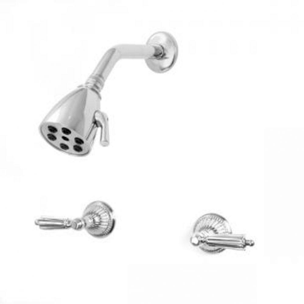 2 Valve Deluxe Shower Set - Jefferson Elite Ii, Chrome