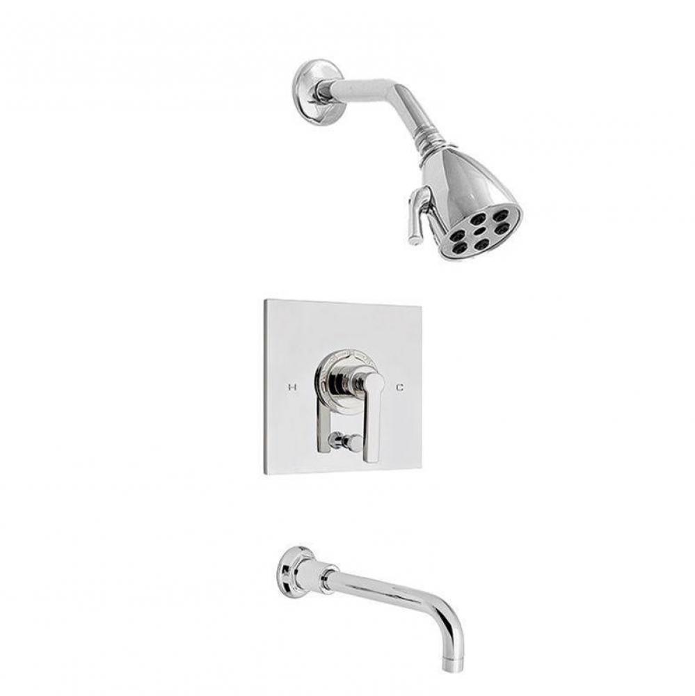 310 Tribeca Pressure Balanced Tub & Shower Set Complete, Chrome