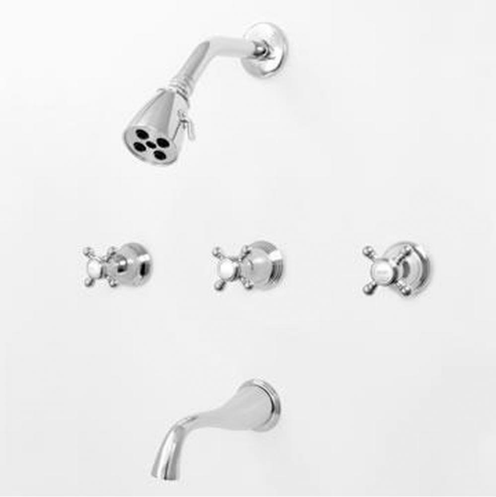 200 Alexandria 3 Valve Tub/Shower Set