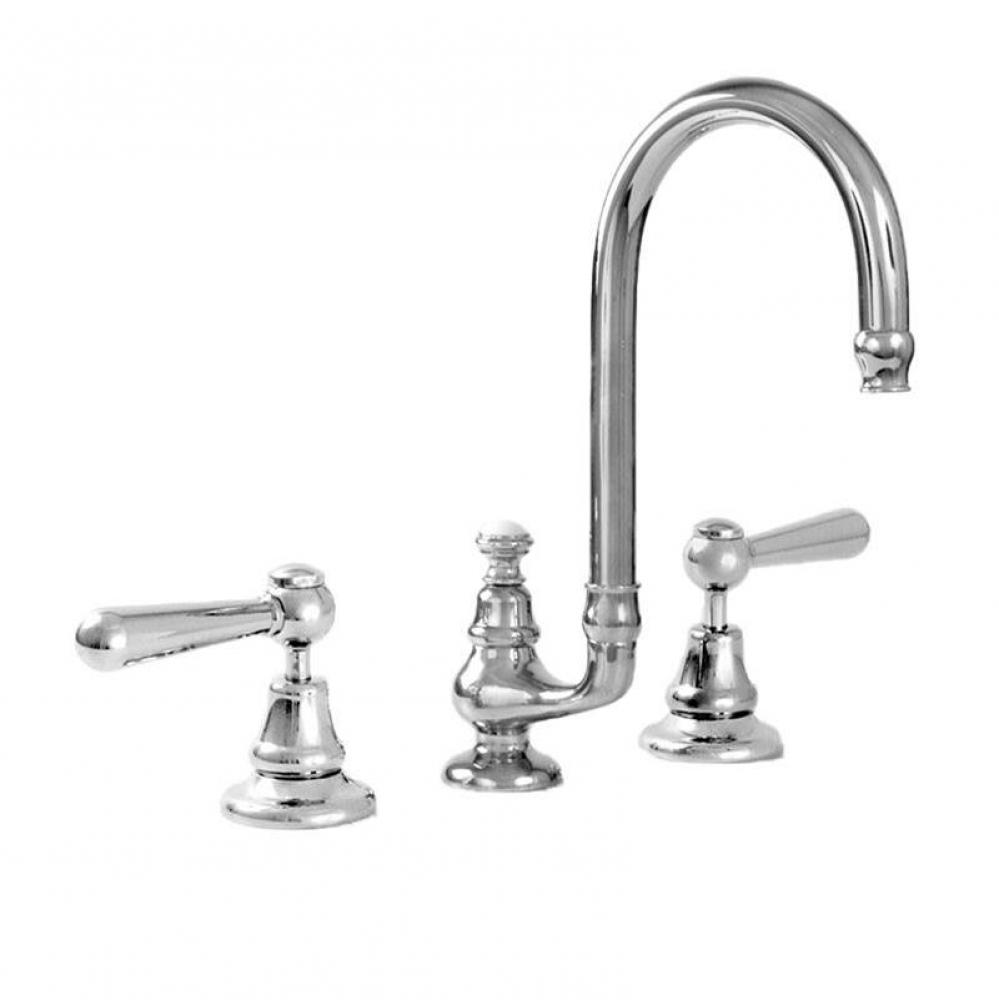 Sancerre Grand Widespread Lavatory Set with 484 Straight Lever in Polished Chrome