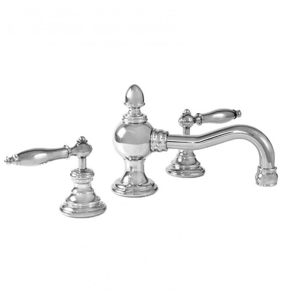 Cote D'Or Widespread Lavatory Set with 026 Finial Lever in Polished Chrome