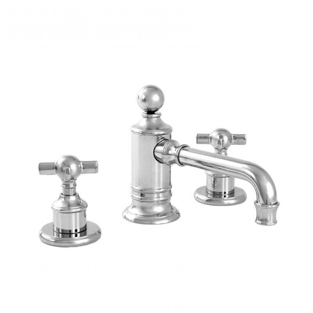 Margaux Widespread Lavatory Set with 157 Cross Handle in Polished Chrome