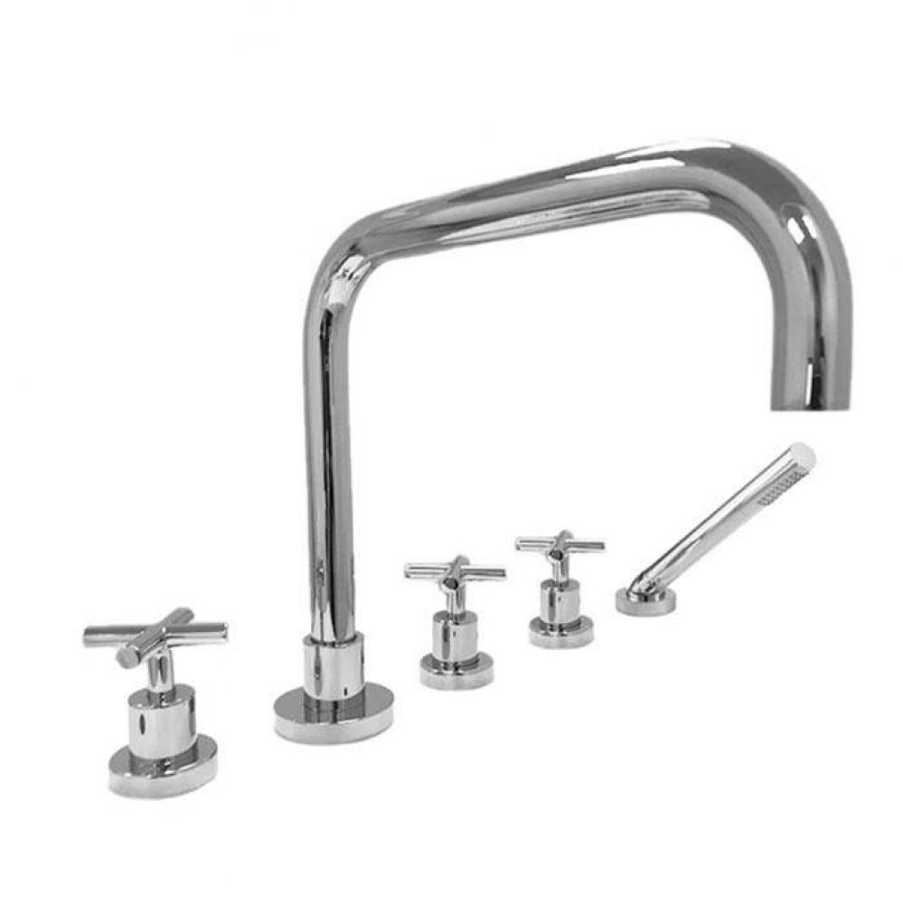 Roman Tub Set TRIM with Deckmount Handshower NOVA II CHROME .26