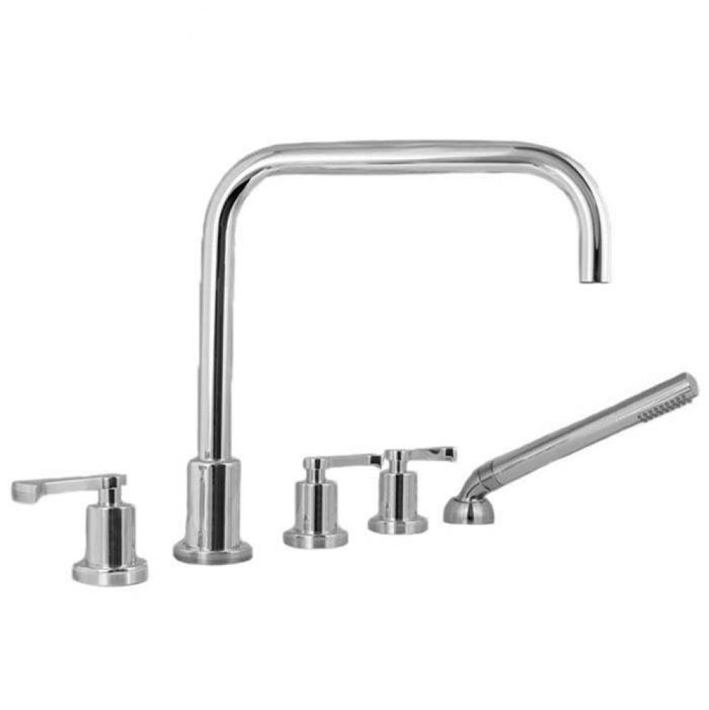 810 Roman Tub Set Trim With Deckmount Handshower Handshower And Diverter Piston Chrome .26