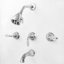 Sigma 1.326533D.26 - 3200 Luxembourg 3 Valve Deluxe Tub & Shower Set