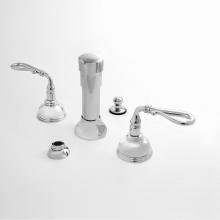 Sigma 1.006490.33 - Bidet Set Complete BORDEAUX UNCOATED POLISHED BRASS .33