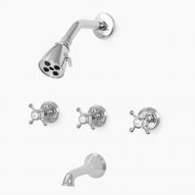 Sigma 1.157833T.26 - 3 Valve Tub & Shower Set TRIM (Includes HAF and Wall Tub Spout) SUSSEX CHROME .26