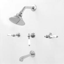 Sigma 1.187633F.26 - 1800 Waldorf 3 Valve Traditional Tub & Shower Set