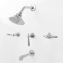 Sigma 1.187733FT.26 - 3 Valve Tub & Shower Set TRIM (Includes HAF and Wall Tub Spout) ASCOT CHROME .26