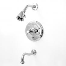 Sigma 1.355568T.26 - Pressure Balanced Tub & Shower Set Trim (Includes Haf And Wall Tub Spout) St. Michel Chrome .2