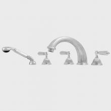 Sigma 1.324193T.18 - Roman Tub Set TRIM with Deckmount Handshower GEORGIAN MATTE BLACK .18