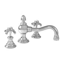 Sigma 7.5602108.26 - Cote D'Or Widespread Lavatory Set with 021 Drop Cross Handle in Polished Chrome