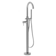 Sigma 1.1100530.18 - 120 Contemporary Floormount Single-Hole Tub Filler W/ Handshower Complete