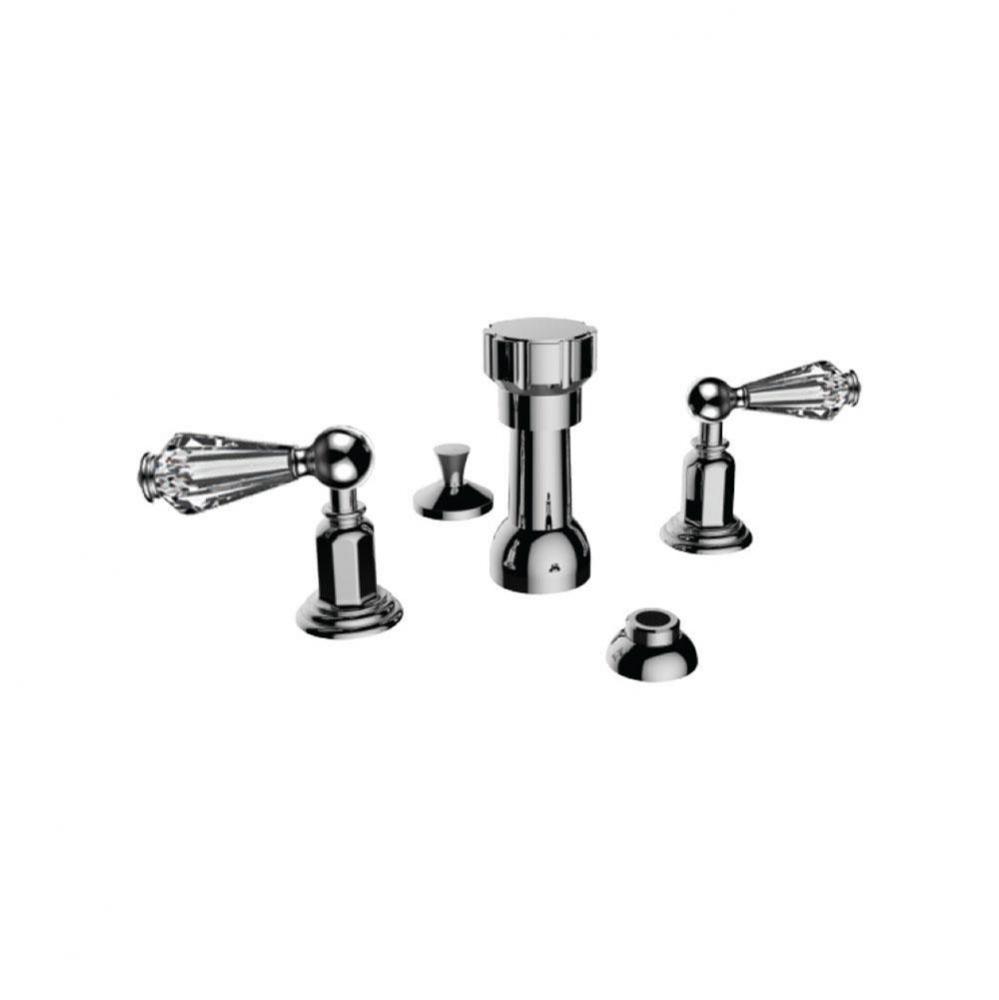 Bidet Widespread W/ Rc Handles (Includes Integral Vacuum Breaker, Aerated Spray, 1-1/4''