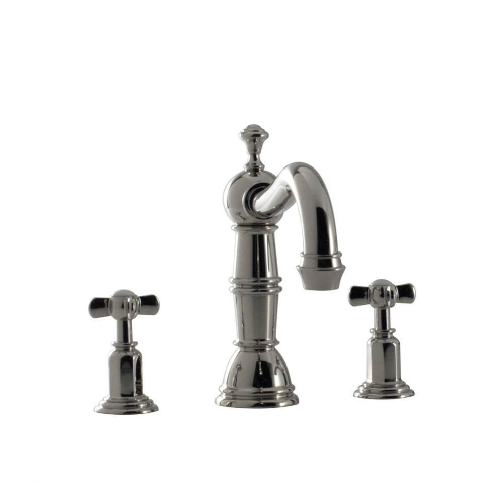 Roman Tub Filler W/ Et Cross Handle - Rough Not Included Uses P0002 Valve