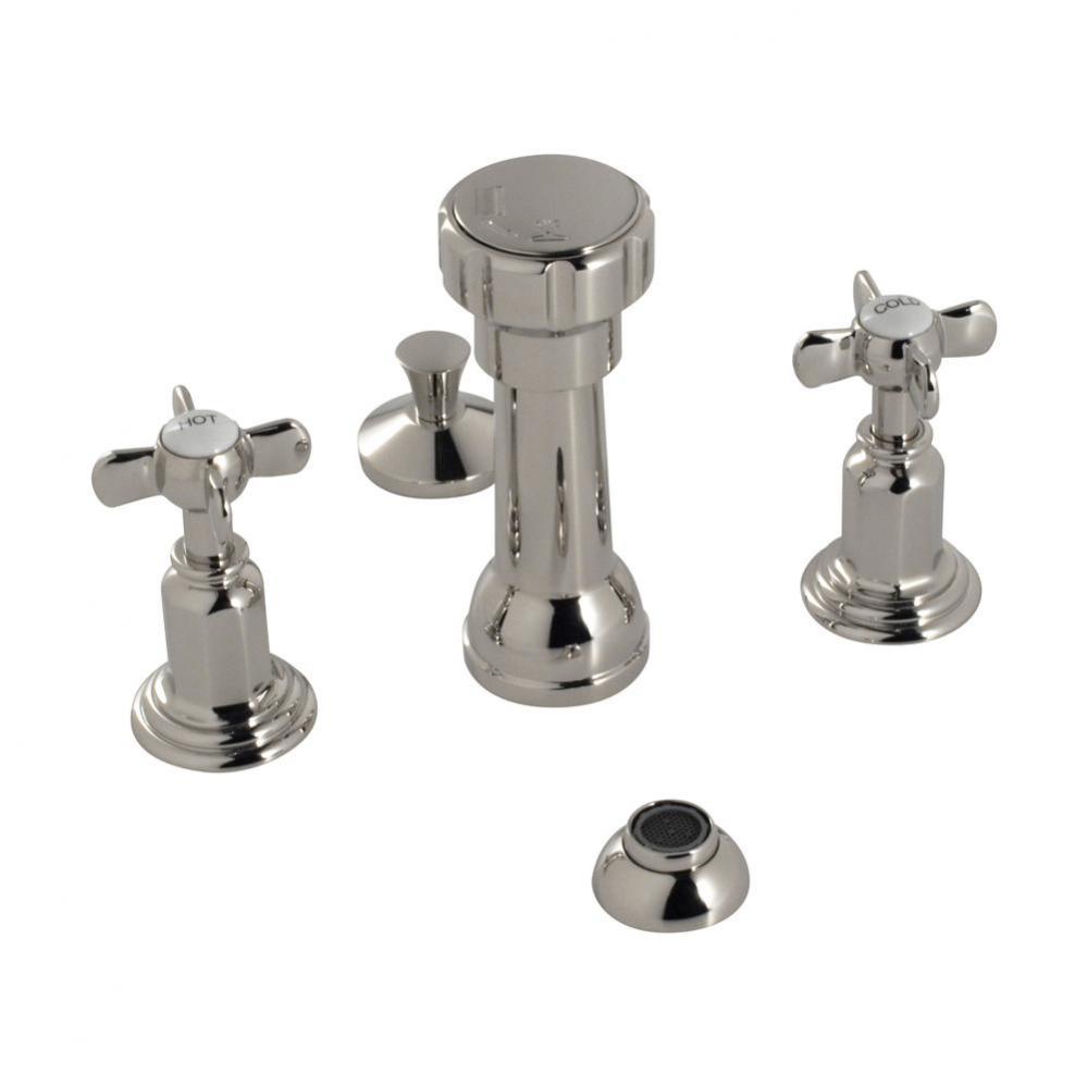 Bidet Fitting W/ Et Cross Handles (Valves & Drain Included)