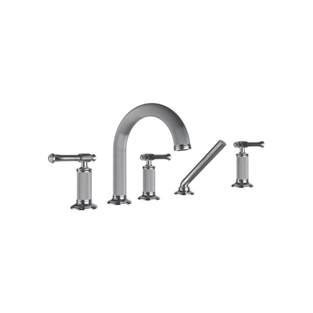 Roman Tub Filler Trim W/ At Handles And Handheld - (Uses P0007 Valve)