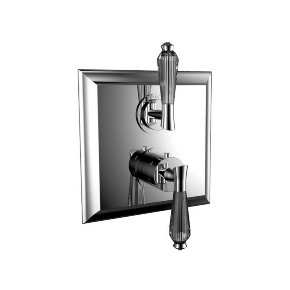 1/2'' Thermostatic Trim W/ Dc Handle And 2-Way Diverter (Non-Shared) - (Uses Th-8210 Val