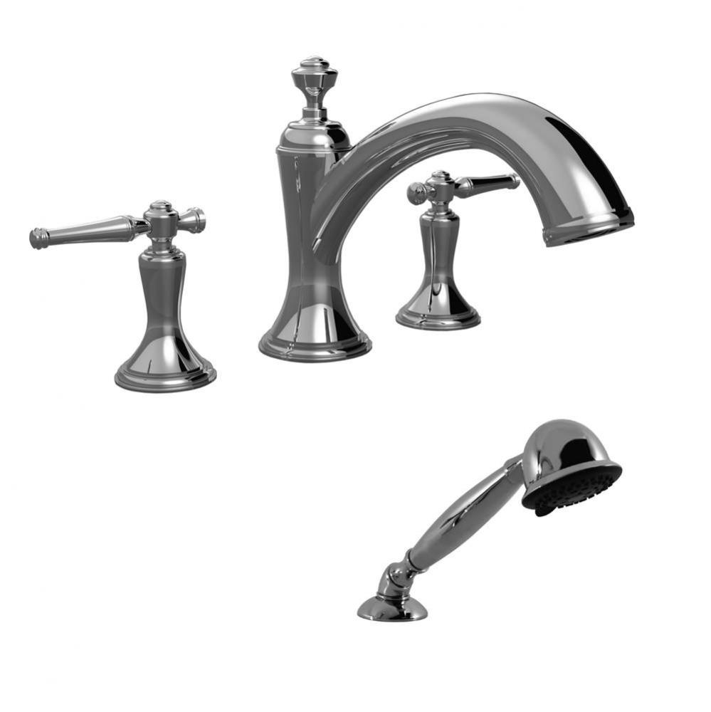 Roman Tub Filler Trim W/ Kl Handles And Handheld - (Uses P0004 Valve)