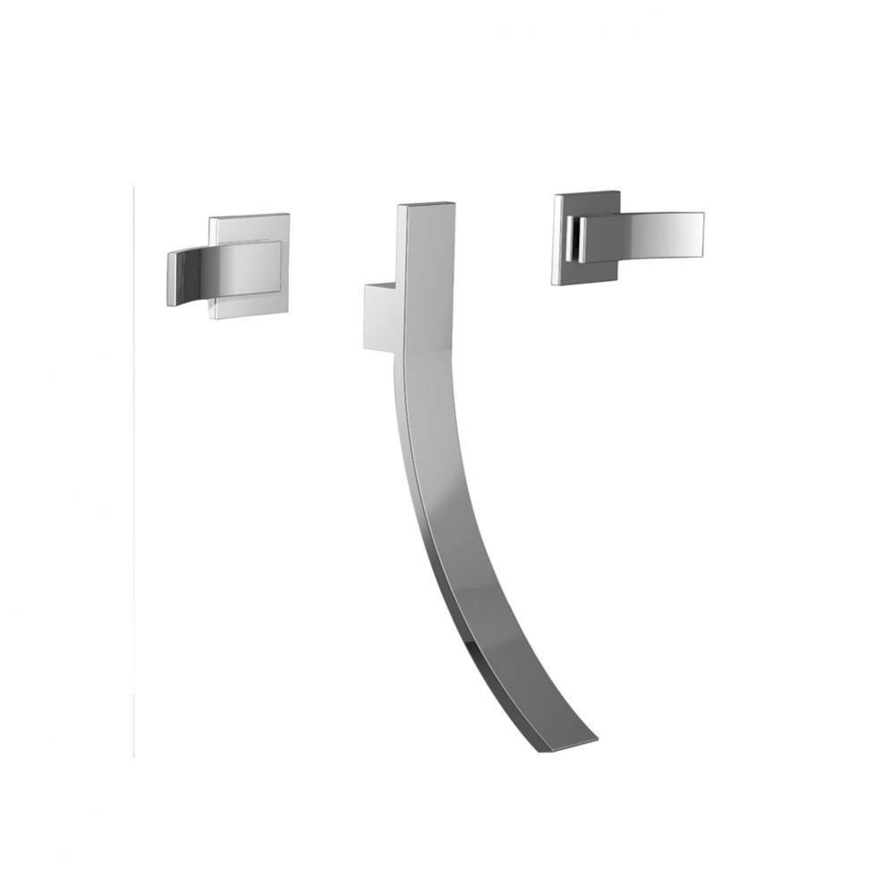 Wall Mount Lavatory Widespread - Trim Only W/ Cu Handles - Valves Not Included (Uses Sa-Corner-Set