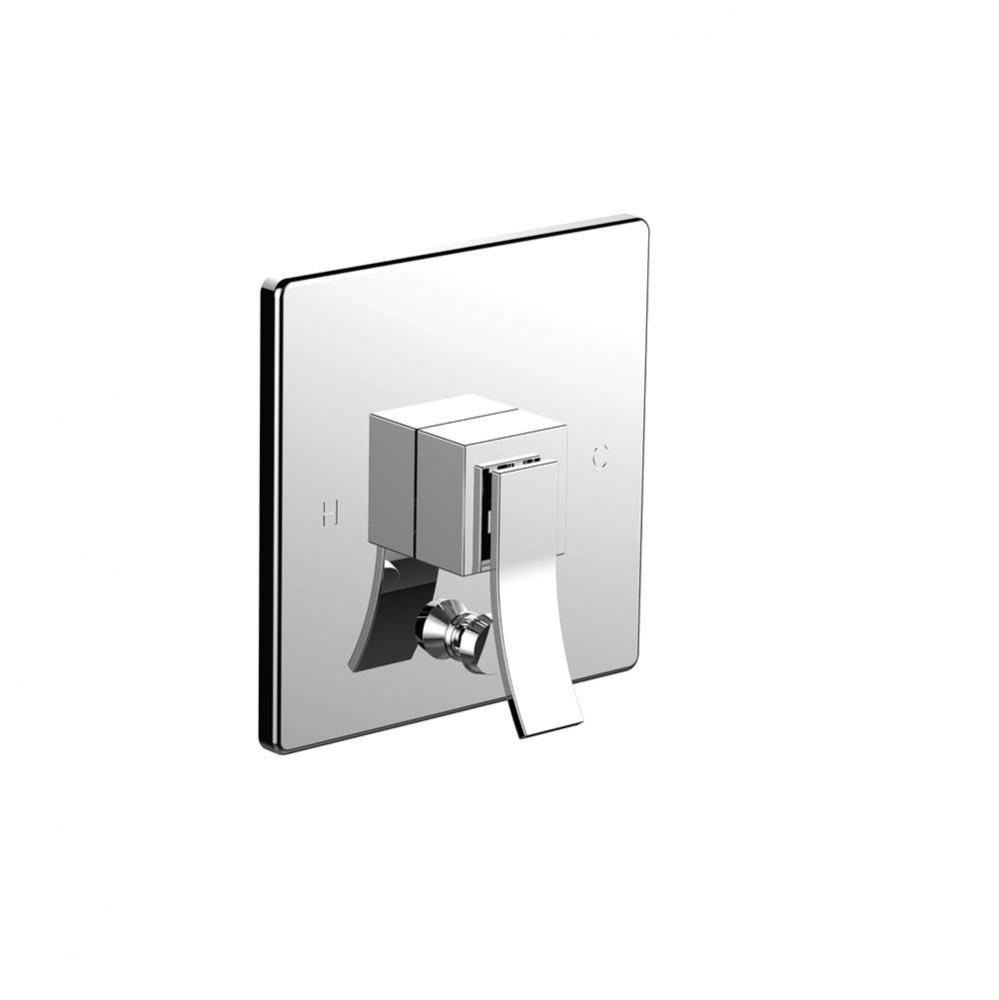 Pressure Balance Control Trim W/ Cu Handle With Diverter (Uses Pb-3950 Valve)