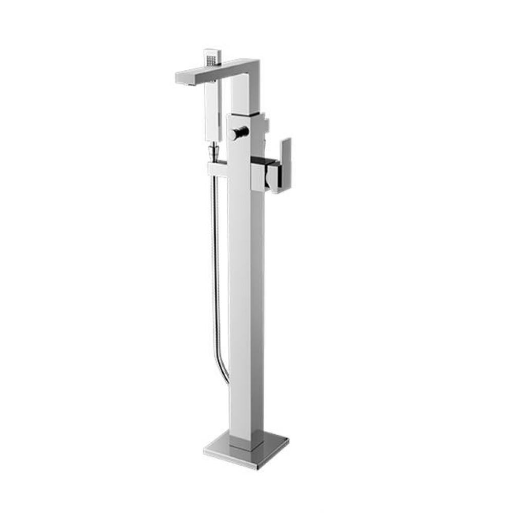 TRIM - Floor Mount Tub Filler with Hand Shower