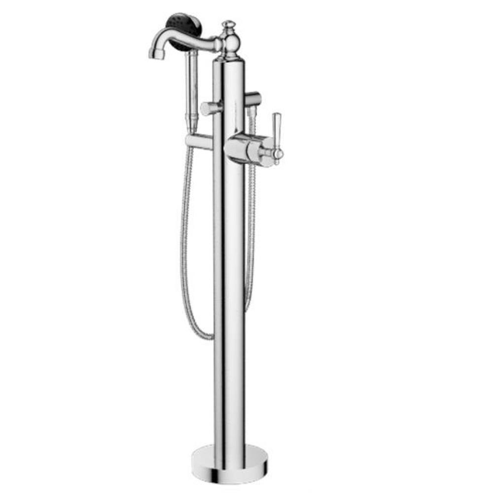 TRIM - Floor Mount Tub Filler with Hand Shower