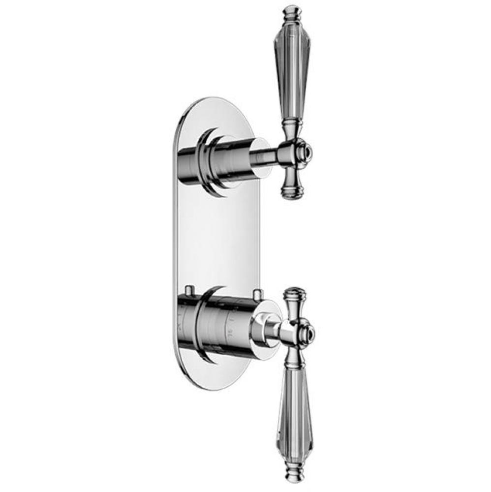 TRIM (Non-Shared Function) - 1/2'' Thermostatic Trim with Volume Control and 2-Way Diver